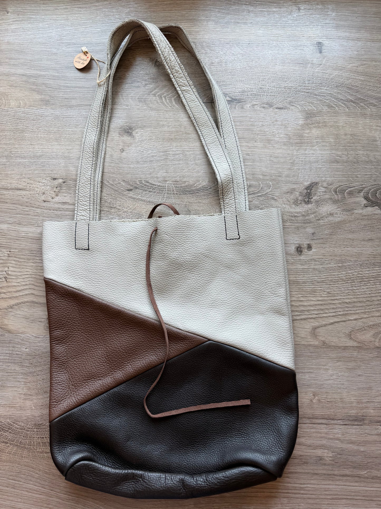 "Shopper" Hellgrau-Mittelbraun-Dunkelbraun