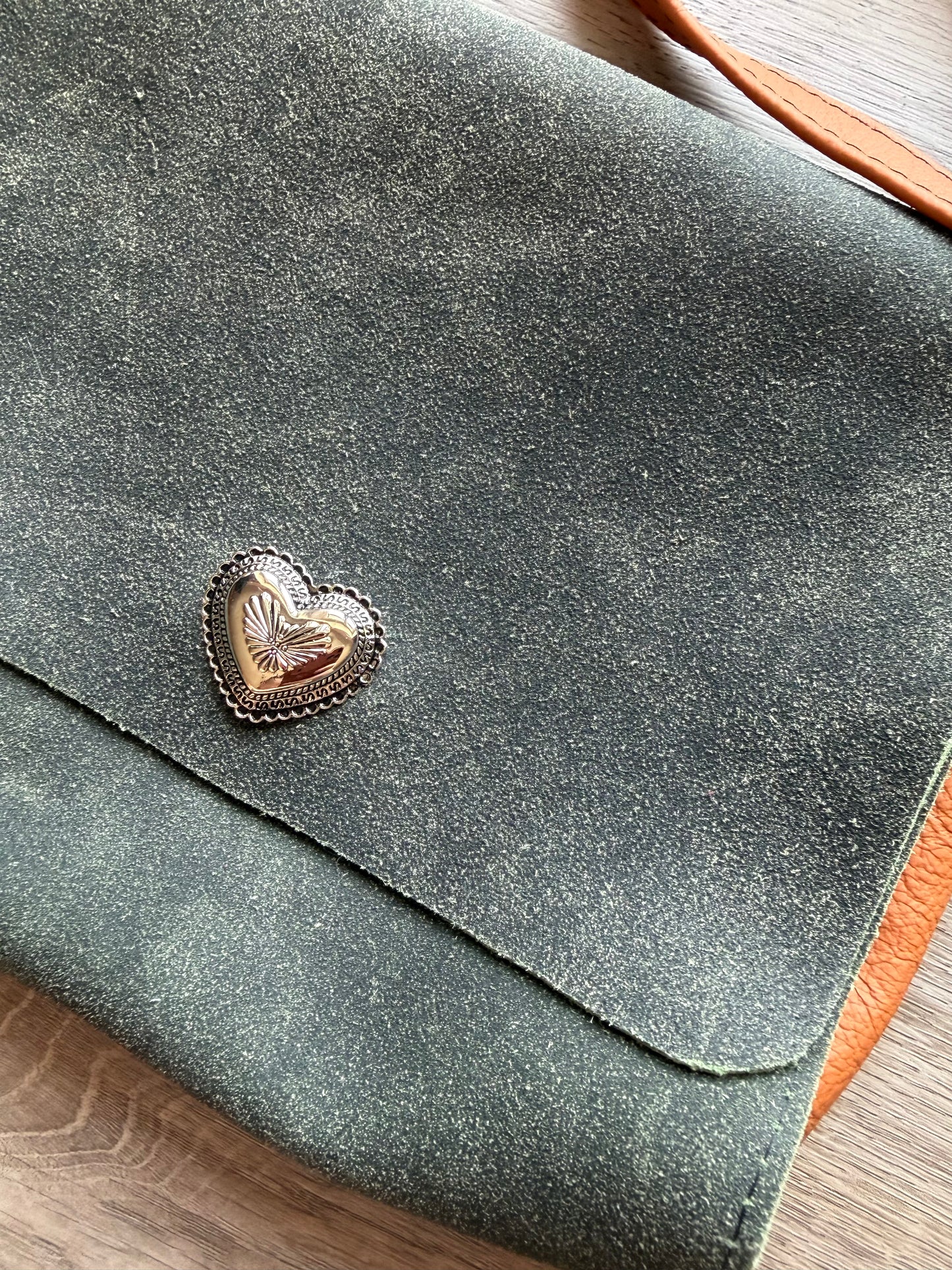 Tasche Trachtig Grün-Cognac