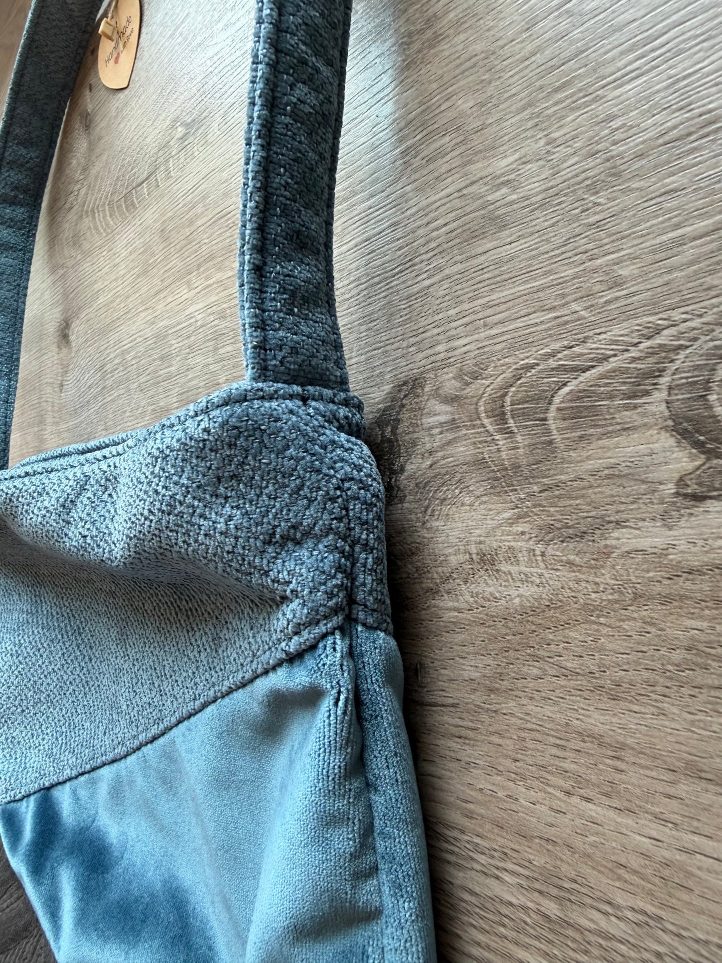 "Shopper" Hellblau-Hellblau (Schimmer)-Grau