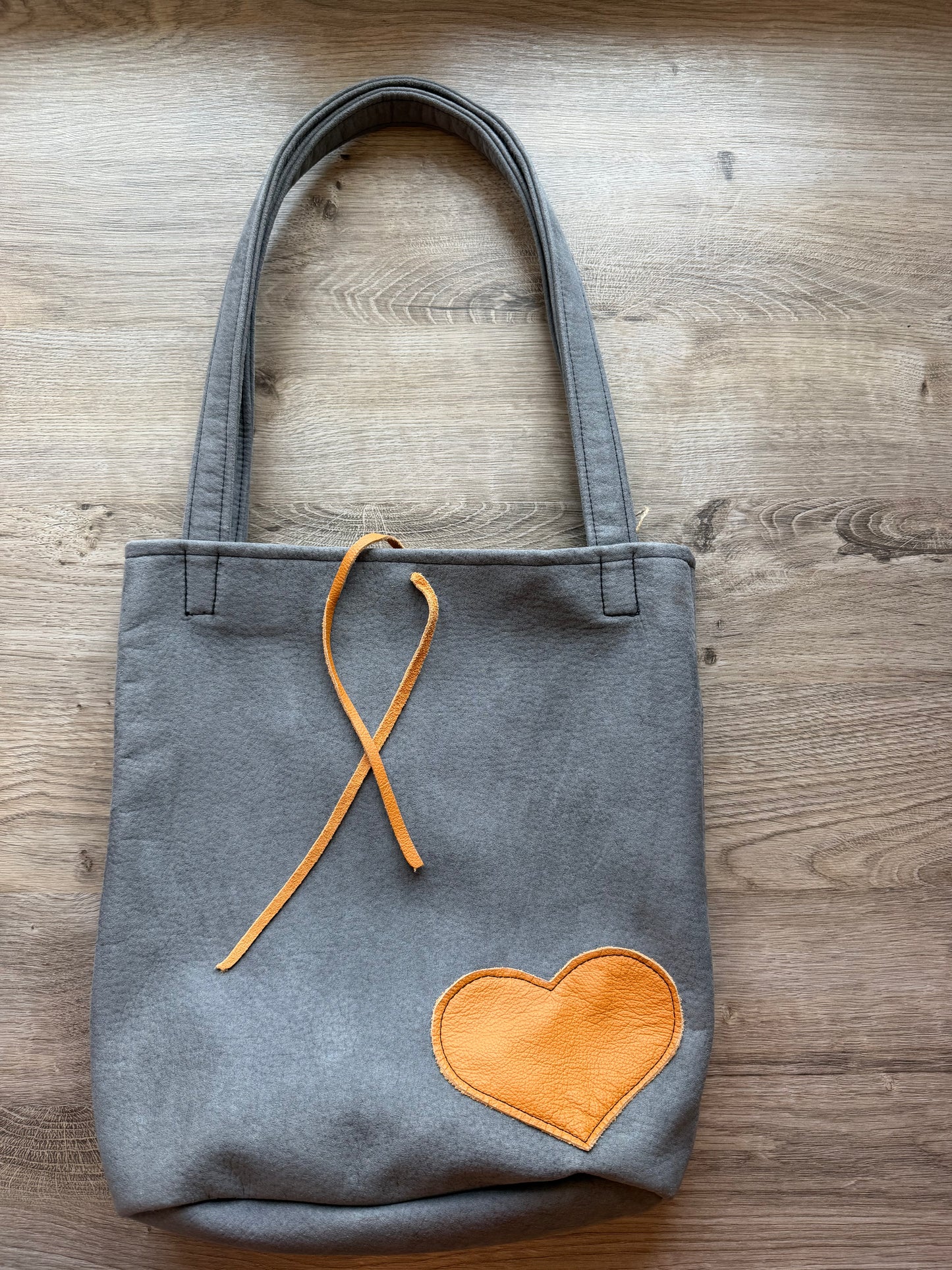 "Shopper" Grau-Dunkelgelb