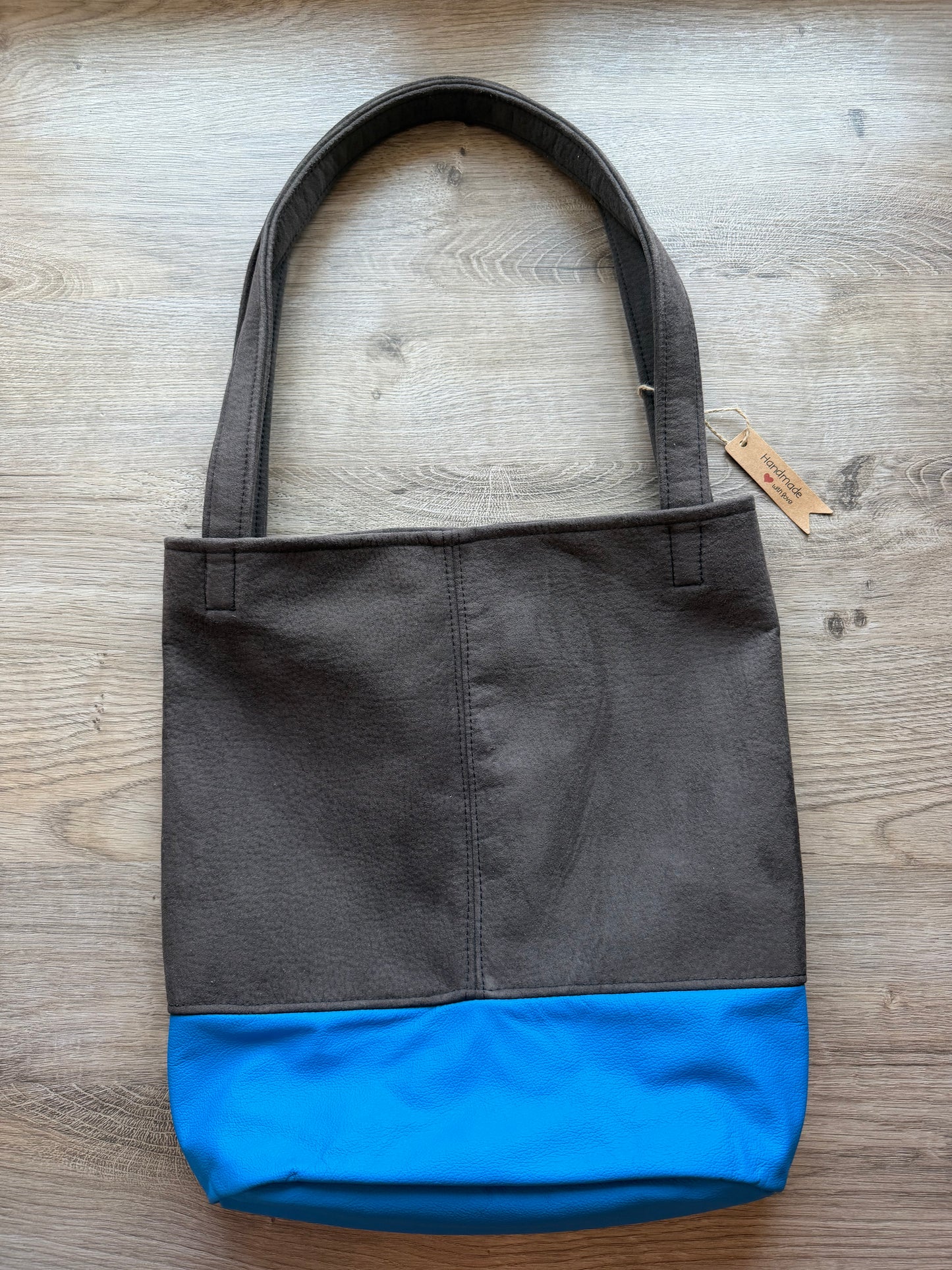 "Shopper" Braun-Knallblau