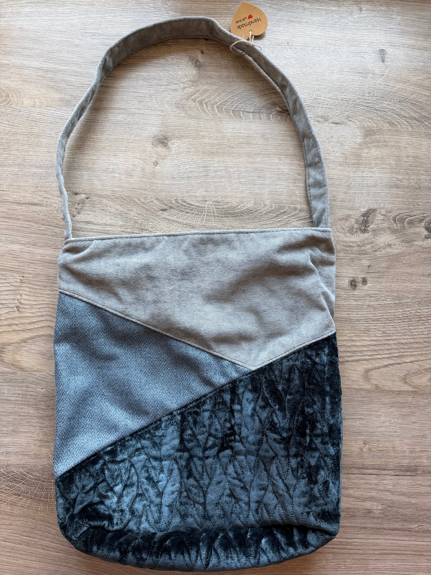 "Shopper"Hellgrau-Blau-Dunkelblau