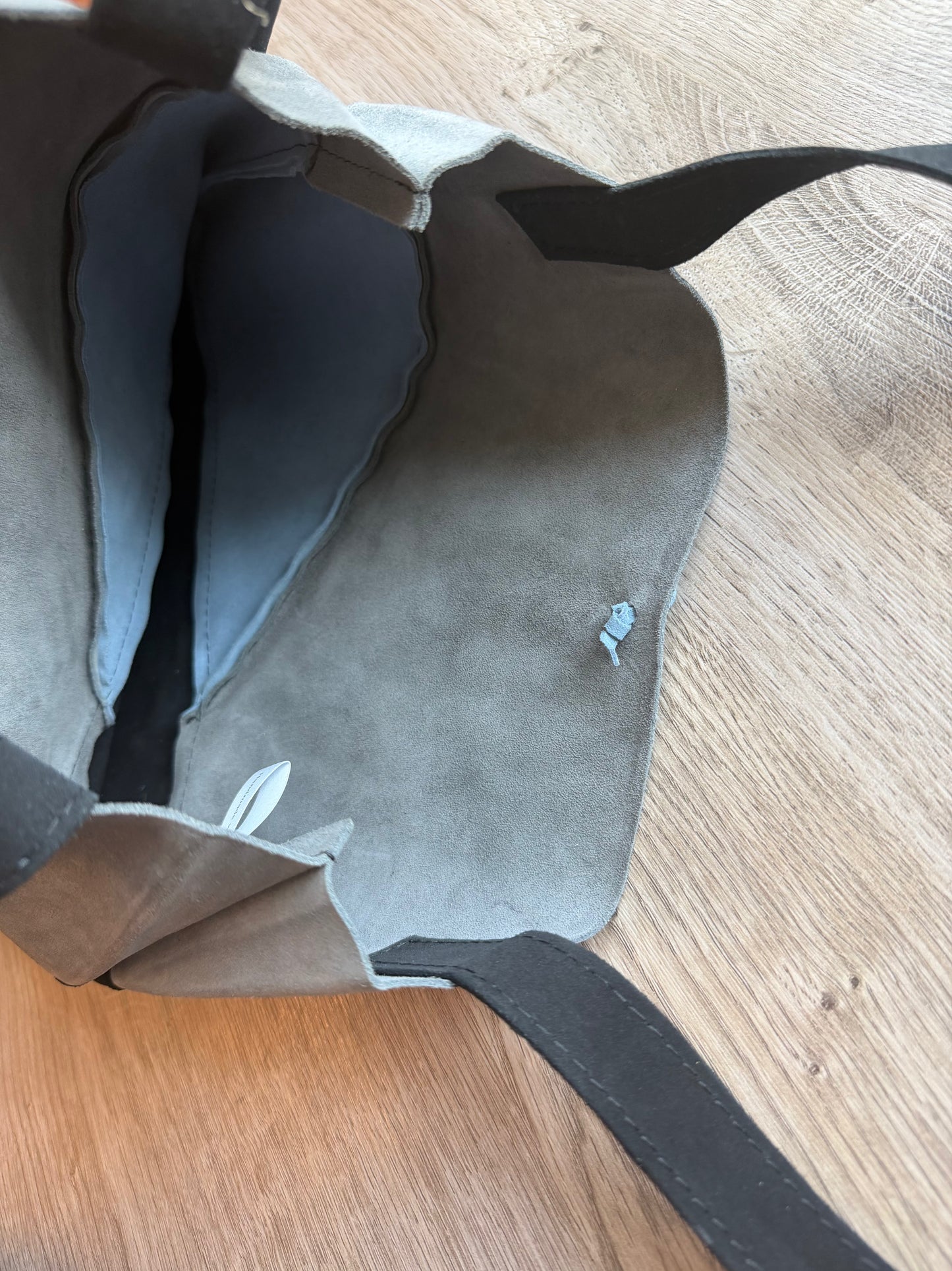 "Shopper" Grau-Hellblau-Schwarz