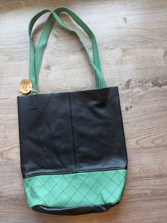 "Shopper" Schwarz-Hellgrün
