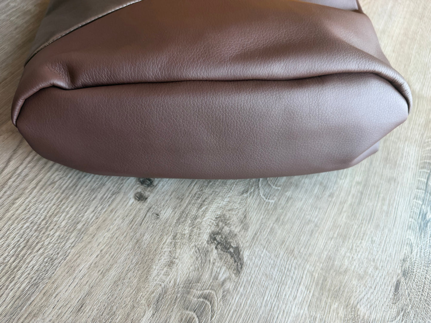"Shopper" Dunkelgelb-Braun (Metallic)-Braun