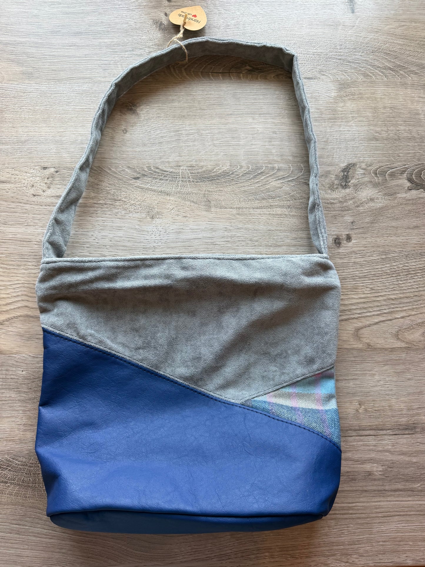 "Marlene" Grau-Pink/Hellblau-Royalblau