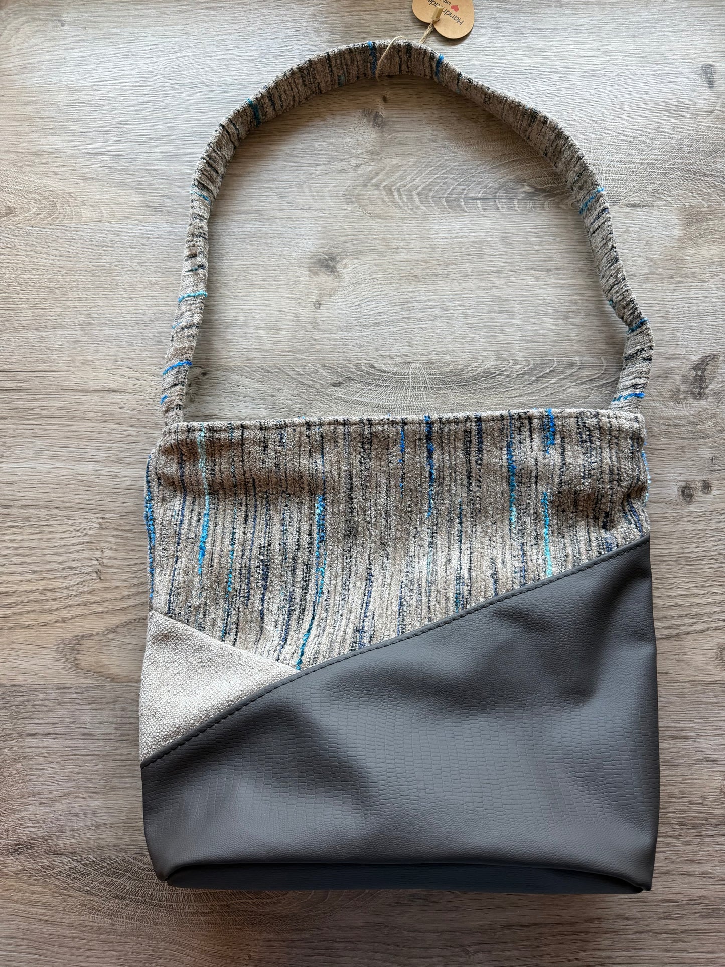 "Marlene" Beige/Blau-Beige-Braun