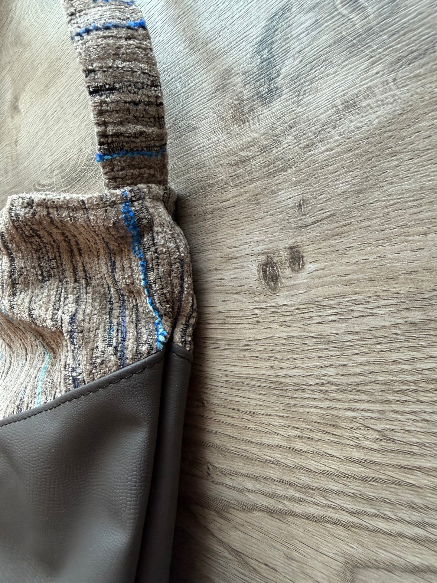 "Marlene" Beige/Blau-Beige-Braun