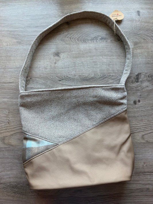 "Marlene" Beige-Hellblau/Braun-Helltaupe