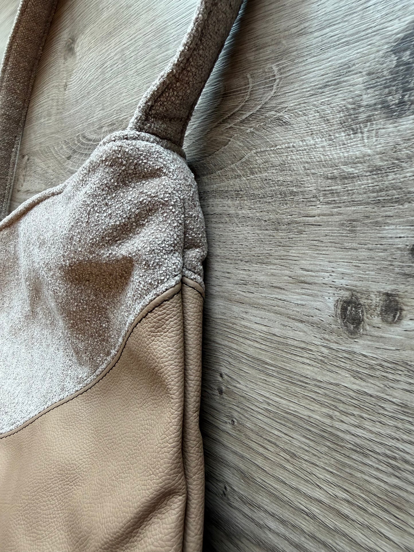 "Marlene" Beige-Hellblau/Braun-Helltaupe