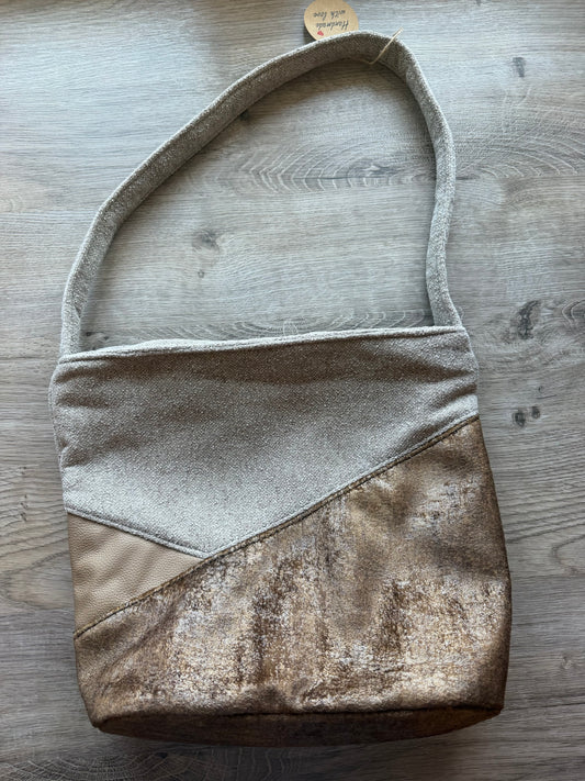 "Marlene" Beige-Helltaupe-Braungold
