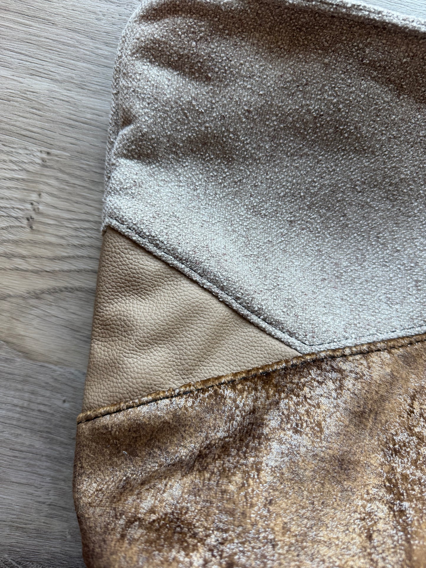 "Marlene" Beige-Helltaupe-Braungold
