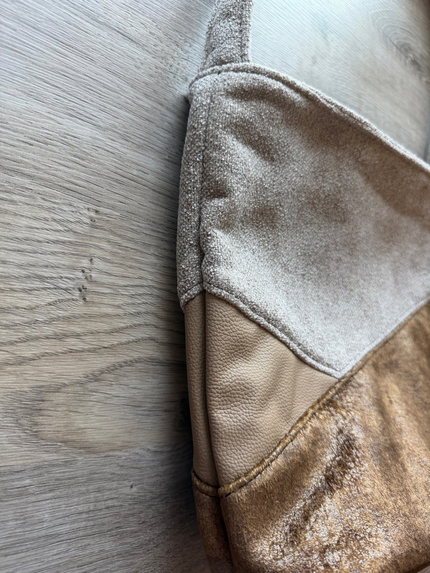 "Marlene" Beige-Helltaupe-Braungold