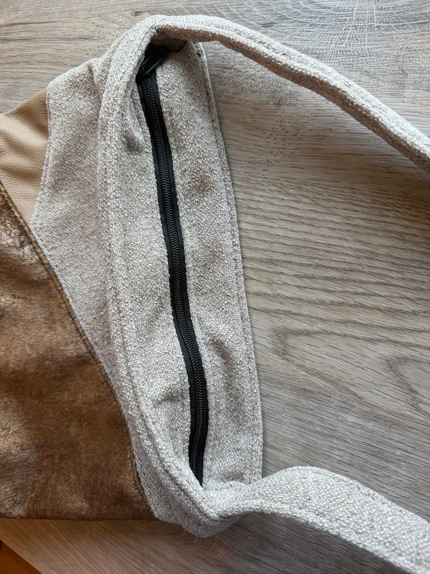 "Marlene" Beige-Helltaupe-Braungold