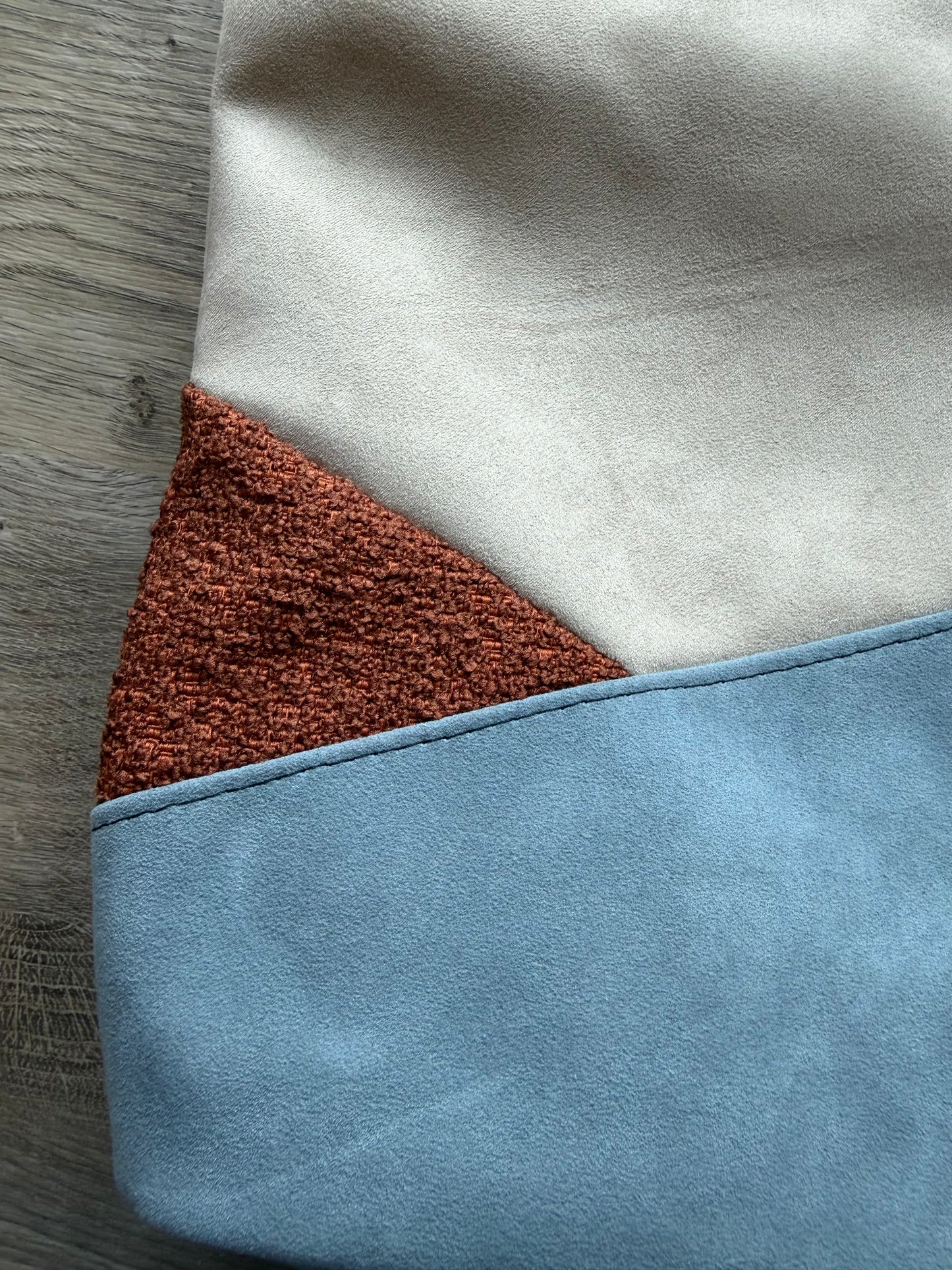 "Marlene" Beige-Rost-Hellblau