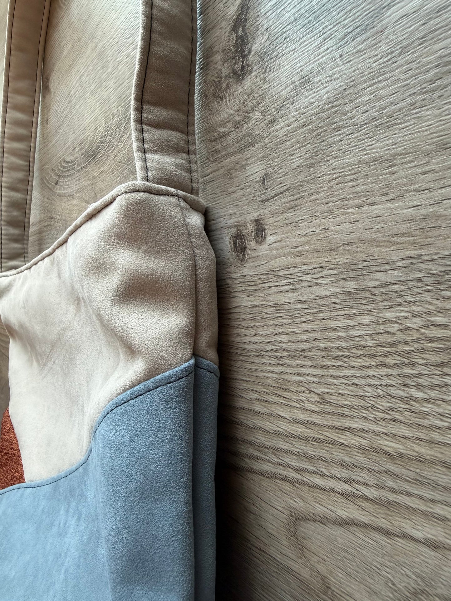 "Marlene" Beige-Rost-Hellblau