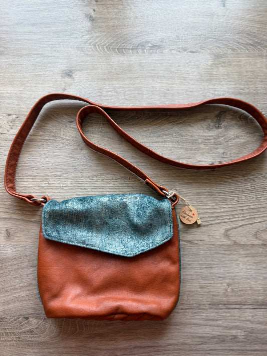 "Conny" Cognac-Petrol (Schimmer)