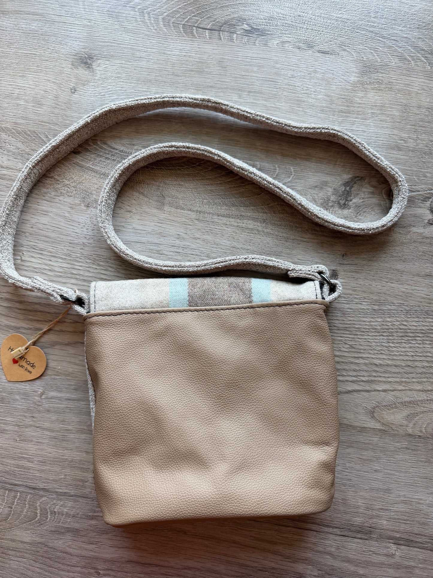 "Conny" Braun/Hellblau-Beige-Helltaupe